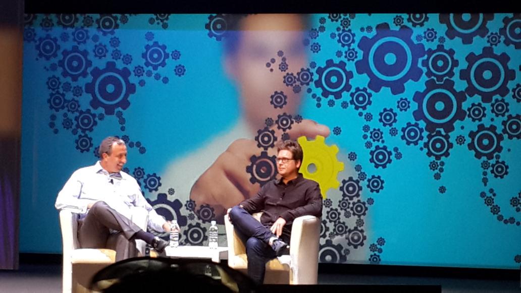 SamiaMushahwar's tweet photo. Rock star entrepreneur @biz at the #WEOY  @twitter. What a treat! http://t.co/PDTm7K3kyF