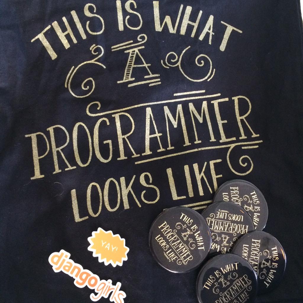 DjangoGirlsAMS's tweet image. @HonzaKral got us some lovely goodies at #DjangoGirls today! #ThisIsWhatAProgrammerLooksLike