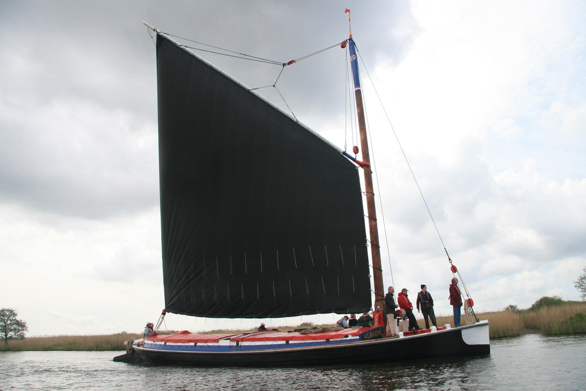4 berths available Day Cruise Sat 20th June start/finish Ludham £30 for Trust members or £35 wherryalbion.com/events/