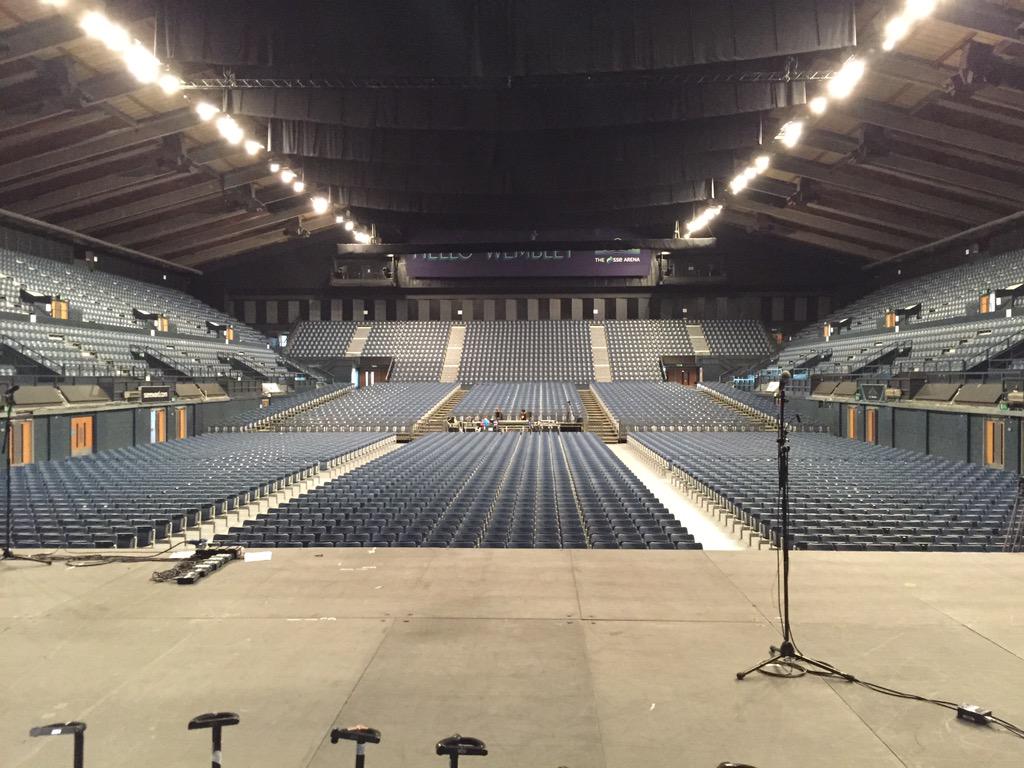 Preparing to sound check for <a href="/TheArijitSingh/">Arijit Singh World</a>  at @ssearena. Going to be a fantastic sold out show!