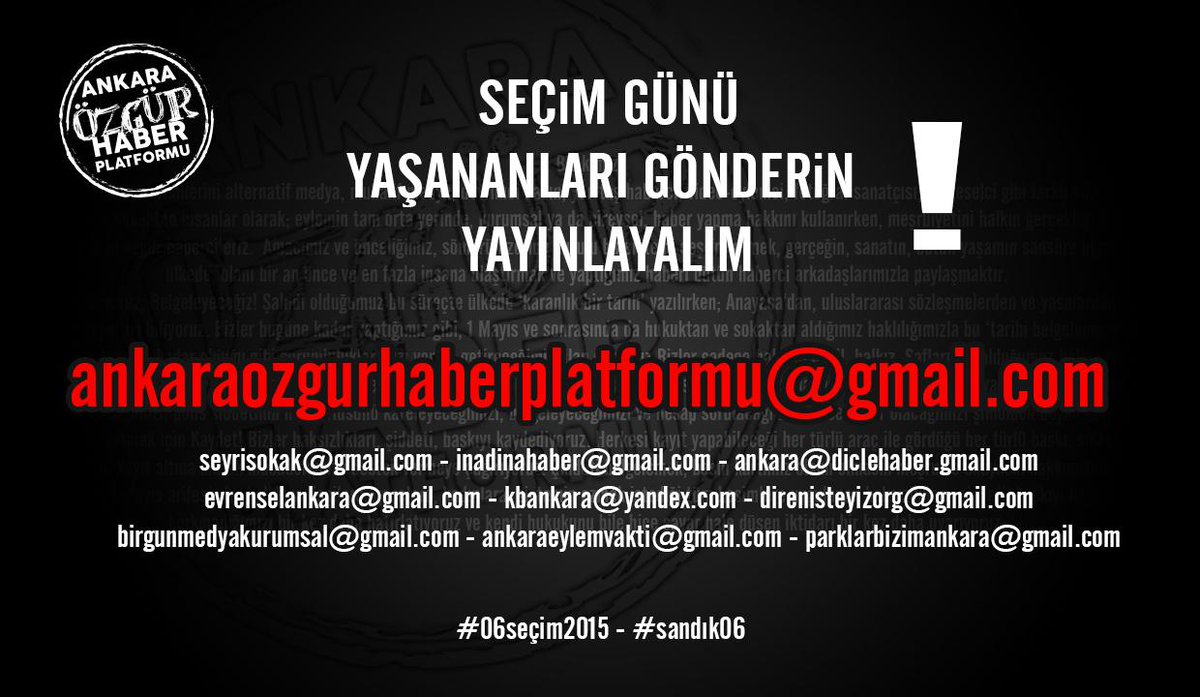 AklenMuaf's tweet photo. Seçim günü yaşananları gönderin yayınlayalım! #06seçim2015 http://t.co/tlF95n3Of8