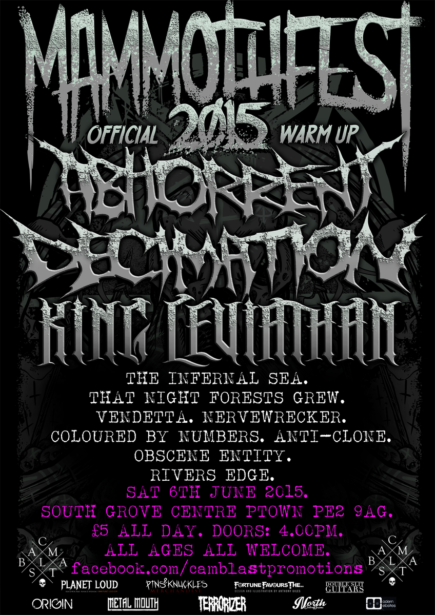 camblastgigs's tweet photo. TODAY. @ADecimation, @theinfernalsea + 8 MORE BANDS in Peterborough.
https://t.co/45MyBeSnXh http://t.co/hnwiD4slSn