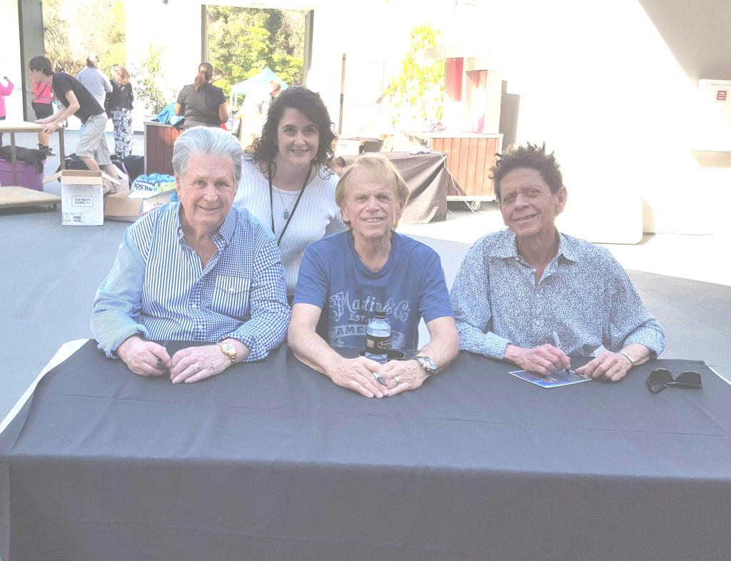Happy birthday to Brian Wilson with me, Al Jardíne, & Blondie Chaplin at The Greek Theatre Saturday,  June 20, 2015 