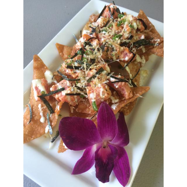 pixieDizzLe619's tweet photo. #OnosCafe Spicy Poke Wontons! Yum! #FathersDay2015 #Bonita #SanDiego #IslandStyle #Islander #AhiPoke #SpicyPoke #Poke http://t.co/pcYkRWsYx2