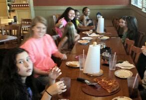 Genatubbs's tweet photo. My pizza party for my b-day so I could see my best friend http://t.co/g9YWyHZLvK