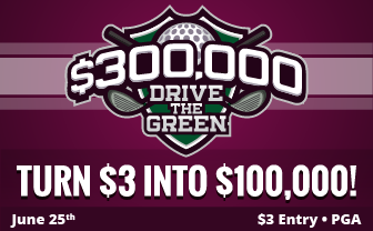 DraftKings's tweet photo. Can't get enough #FantasyGolf? Enter the $300K Drive The Green for a shot at $100K! http://t.co/aDV16H4Kp2 http://t.co/mfVF0torZt