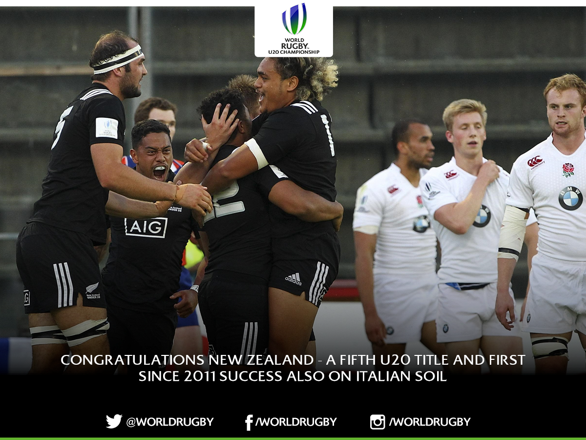 WorldRugby's tweet photo. CHAMPIONS! Congratulations @AllBlacks U20s! 21-16 winners against @EnglandRugby #WorldRugby20s http://t.co/GcdLaKuPyN