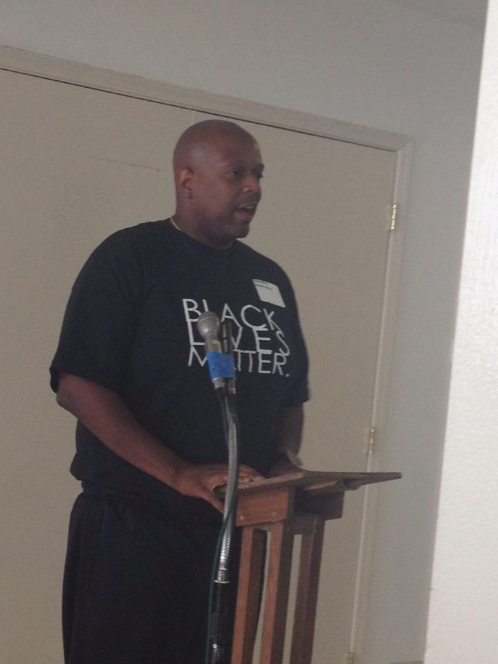 RafayBurnsApp's tweet image. Ardell Shaw, former Black Prisoners Caucus member, now leader at Poverty Action Network, speaks for #waparole #15plus