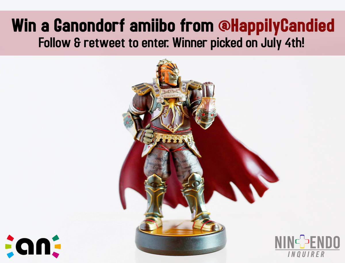 HappilyCandied's tweet image. Win a Ganondorf amiibo from @HappilyCandied and @AmiiboNews. Follow and retweet to enter. Good luck!