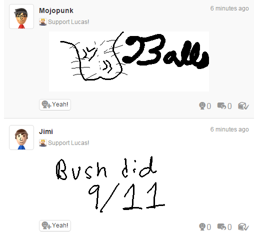 MiiverseSupport's tweet photo. Why did you give us this power Nintendo. This is not what we asked for http://t.co/vuZ1RuKVDX