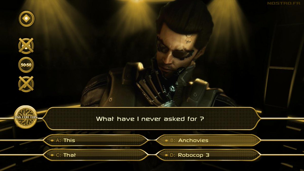So for this. Я не просил об этом deus ex. deus ex мемы. я этого не просил deus ex. i never asked for this мем.