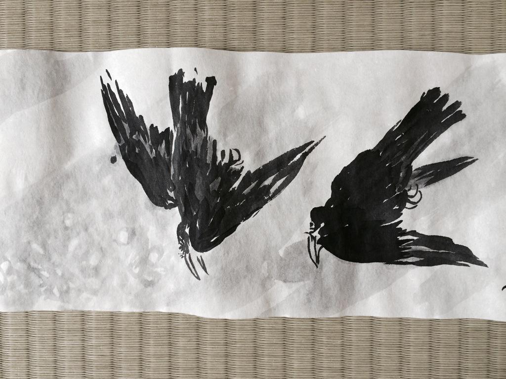 上原木呂 蕪村カラス 雪中飛翔図 小さく描いたらかえって難しかった カラスは原寸大の墨絵がいいかな Http T Co Tncm1vwo Twitter 上原木呂 蕪村カラス 雪中飛翔図 小さく描いたらかえって難しかった カラスは原寸大の墨絵がいいかな Http T Co Tncm1vwo Twitter