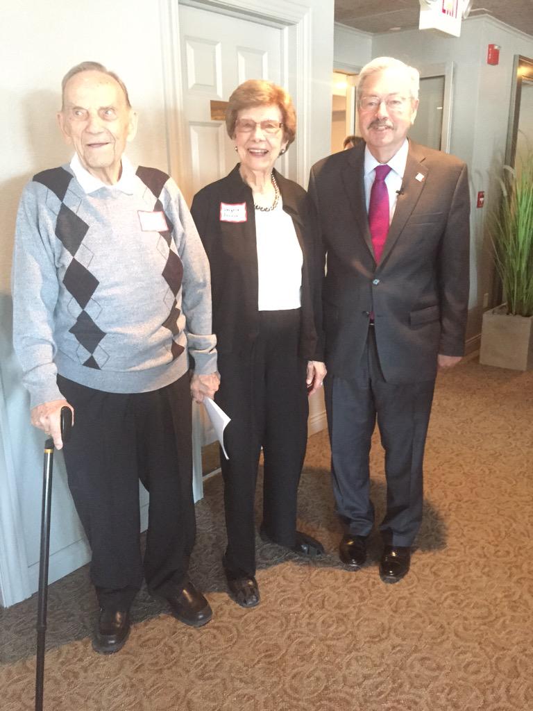 We had the honor of having Governor Branstad at The Inn tonight!