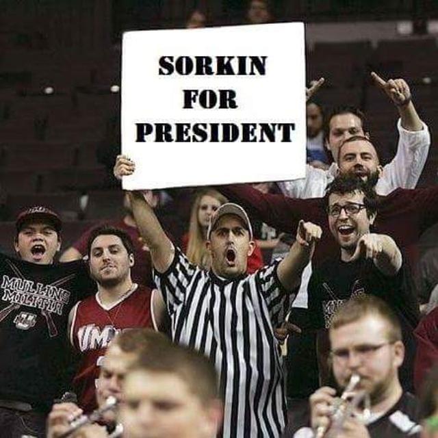AndySorkin's tweet photo. I am proud to announce that I will be running for President in 2016. #SorkinForPresident #Sorkin2016 http://t.co/06WOyvY6Dr