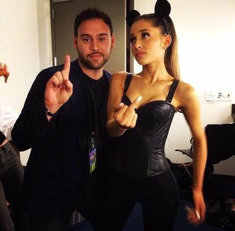 ArianaTodayNet \"Happy birthday to the man who started it all, Scooter Braun! Have a good one! scooterbraun 