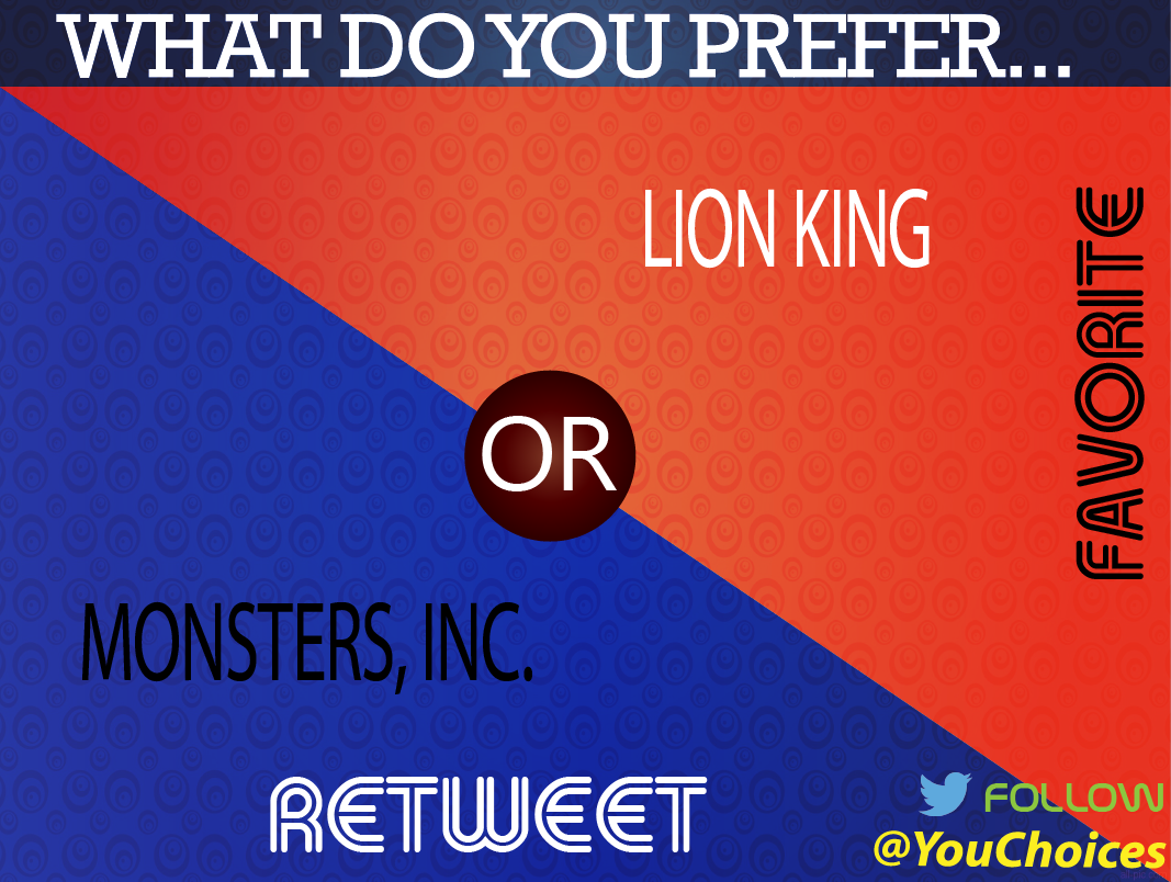 YouChoices's tweet photo. Which movie? http://t.co/dh8ZaKbNdX