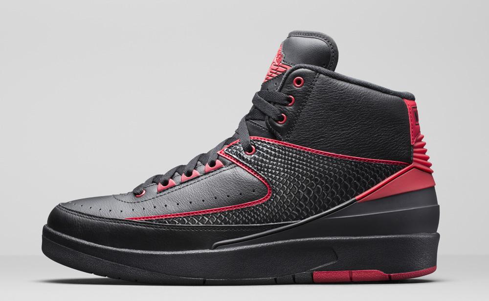 jordan 2s black and red