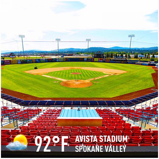 mykcrawford's tweet image. A perfect day for @spokaneindians Opening Night at @AvistaUtilities Stadium! #baseballsback #ad #WAstate #Spokane