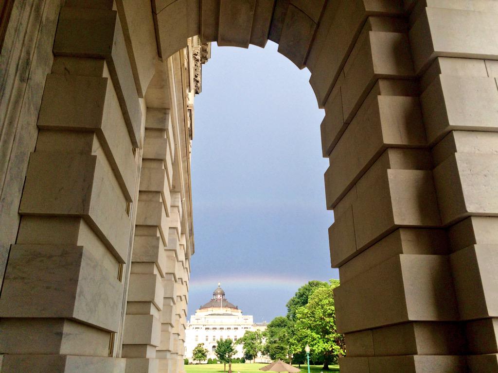 And a rainbow over the <a href="/librarycongress/">Library of Congress</a>.