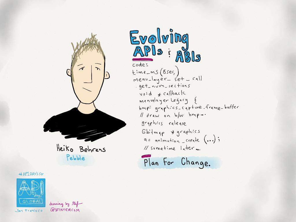 stefanaronsen's tweet image. Plan for change! @HBehrens #APIdaysSF #ParisomaSF