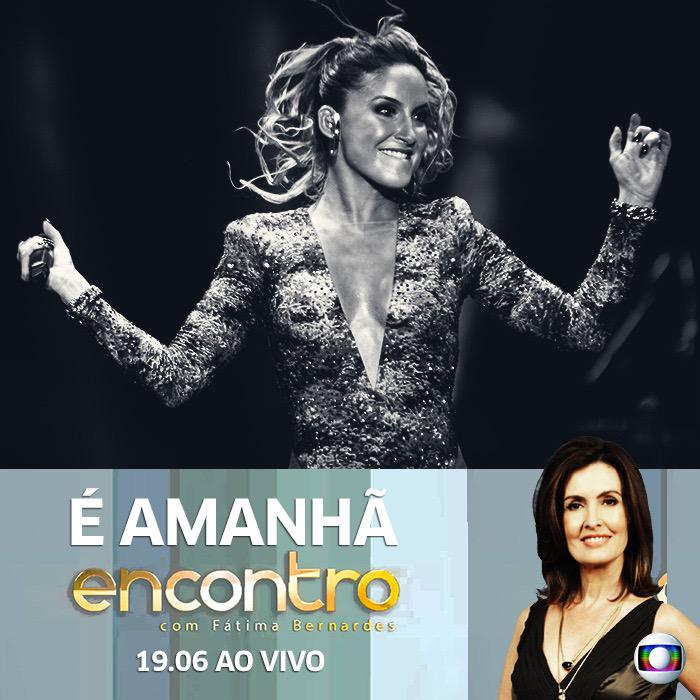Amanhã tem Claudia Leitte no Encontro com Fátima Bernardes, a partir das 10:50h. #ClaudiaLeitteNoEncontro |Equipe CL