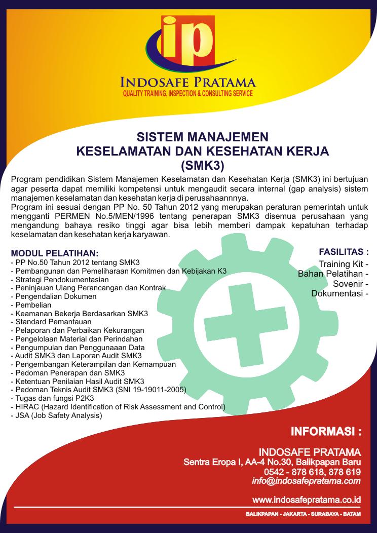 ipdevelopment's tweet image. Pelatihan SMK3, INFO : 0542 878 618, 878 619 - info@indosafepratama.com #training #development