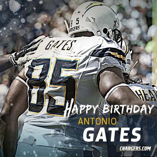 Happy 35th Birthday to TE Antonio Gates!      