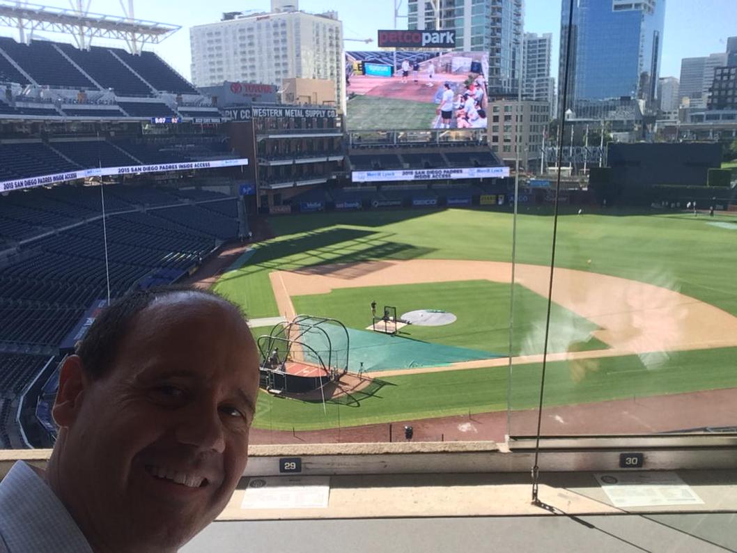 #Deakinabroad Loving PETCO park in the press box on the San Diego Sport Consulting Project.