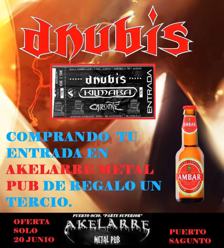 Oferta para el concierto del día 27 en <a href="/SalaAgoraLive/">Ágora Live</a> junto con Caronte y <a href="/KILMARA_DFTW/">KILMARA OFFICIAL キルマラ</a> .