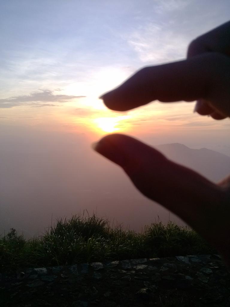 _chenyangyang's tweet image. The process of watching the sunrise .