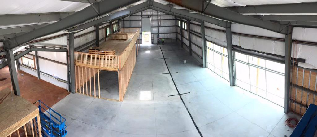 PowderhausBrew's tweet image. Birds eye view of our production area.