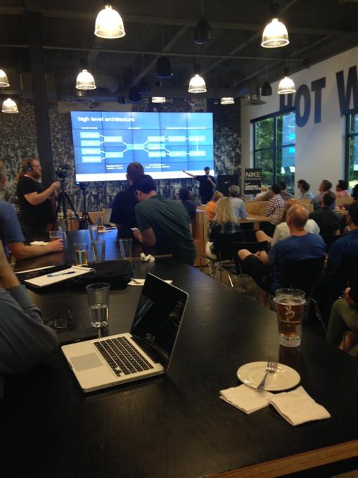 mrc_pdx's tweet image. Thanks all for coming to the #niketechtalks to hear @esammer #siliconforest