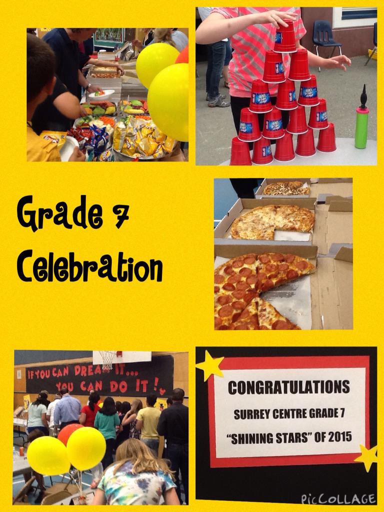 SurreyCentre's tweet photo. Grade 7 Celebration at Surrey Centre. What a beautifully planned event thanks to our parents! http://t.co/UQ8ZVuLmvY