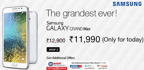 Searchmymobile's tweet photo. #SamsungGalaxy #GrandMax at just Rs. 11,990/- + Get #AdditionalOffers Only on Snapdeal: http://t.co/eYJZ02rAOh http://t.co/jpi0pkptBl