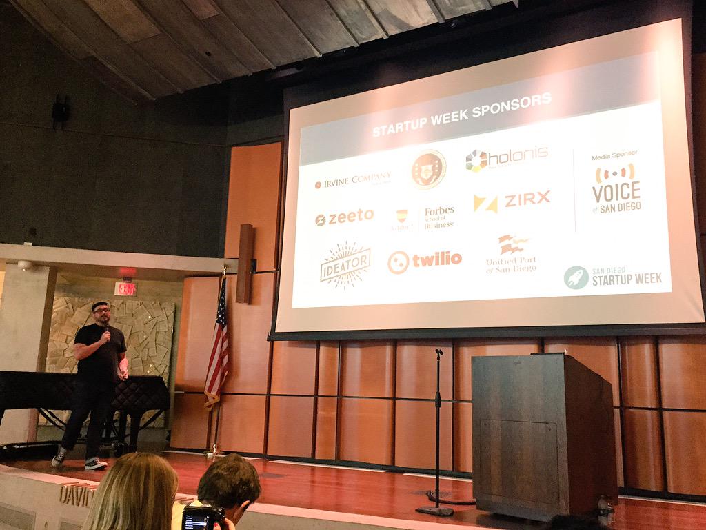 SDStartupWeek's tweet image. @JeremiahGardner kicking off #DemoNightSD #SDSW edition #GoSanDiego #SDtechfounders