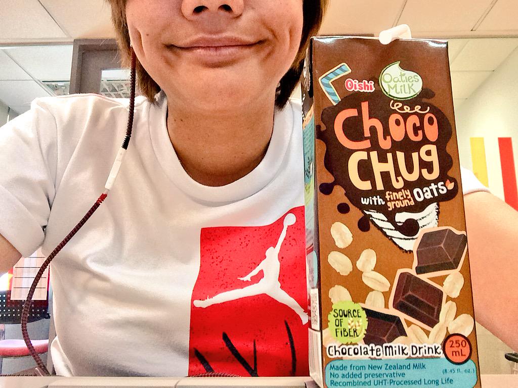 RiMVHER's tweet image. 🍫🍼☺️ #ChocoChug #OatiesMilk #Oishi #TeamO