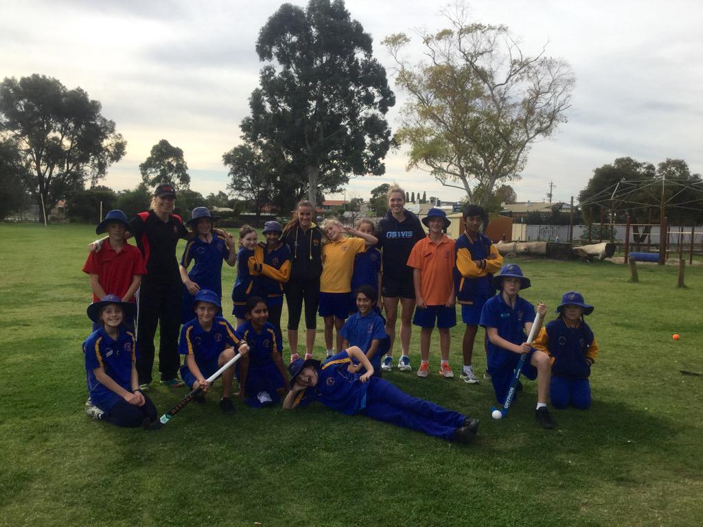 Reds Hockey (@redshockeyclub) on Twitter photo Here's #RedsinSchools on the road last week! <a href="/Hockeyroos/">Hockeyroos</a> <a href="/ameliaespence/">amelia spence</a> & #GeorgieMorgan with Coach @SonicKaye Here's #RedsinSchools on the road last week! <a href="/Hockeyroos/">Hockeyroos</a> <a href="/ameliaespence/">amelia spence</a> & #GeorgieMorgan with Coach @SonicKaye