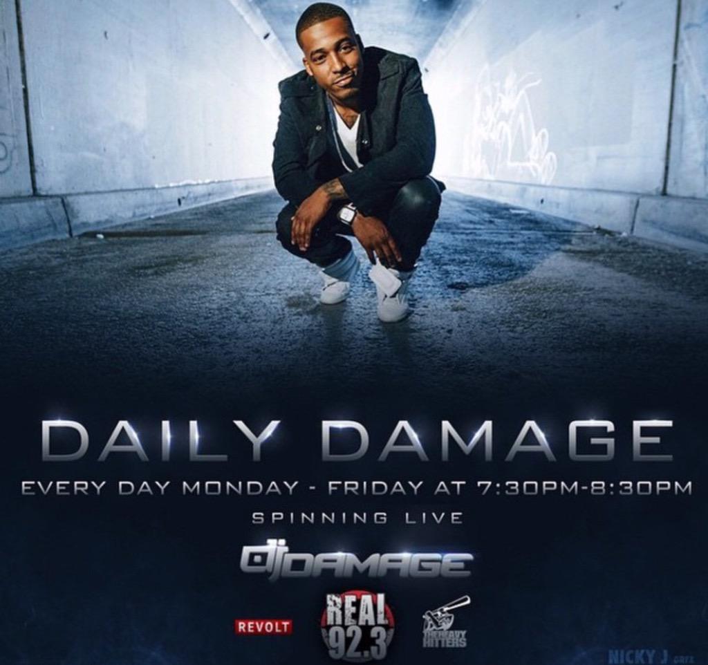 Real923LA's tweet image. Any song requests? Send'm over! It's #DailyDamage time w/ @TheRealDJDAMAGE &amp;amp; @Letty's got you on them shout outs!