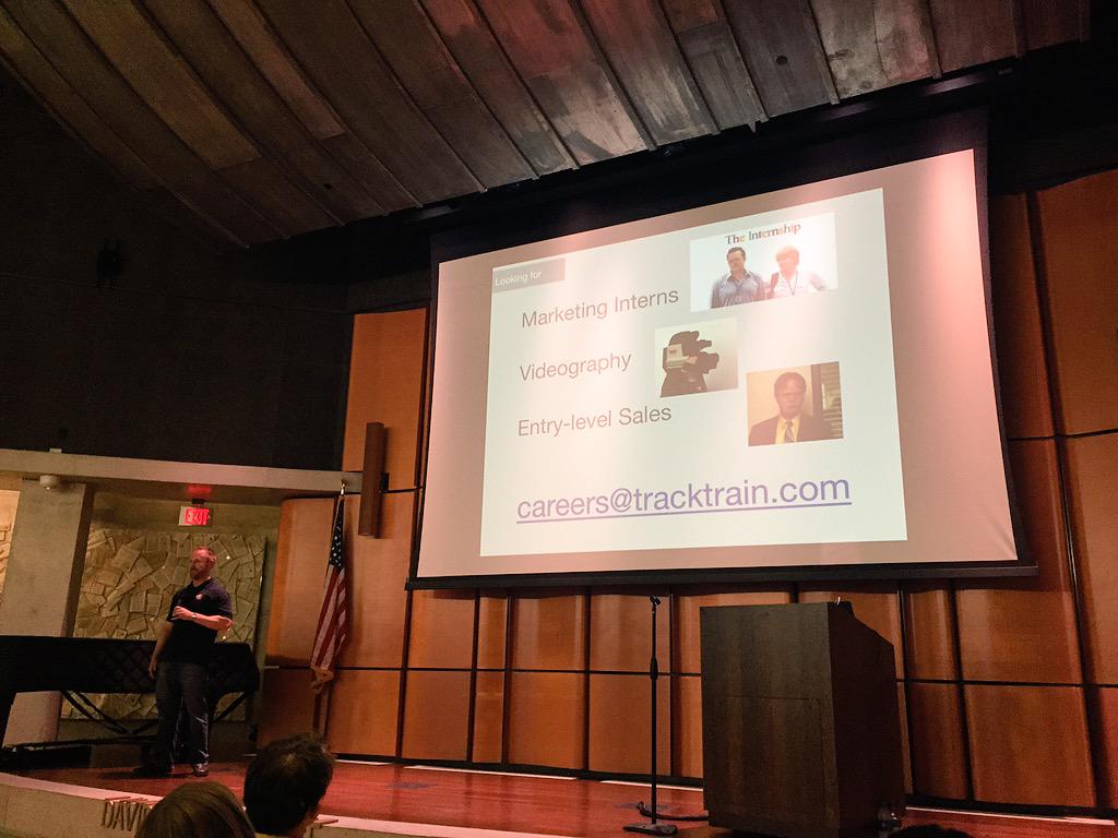 Nicole_L_Morris's tweet image. #DemoNightSD startup #TrackTrain helps #firefighters maintain health and save lives -- #SDSW #SDtechfounders