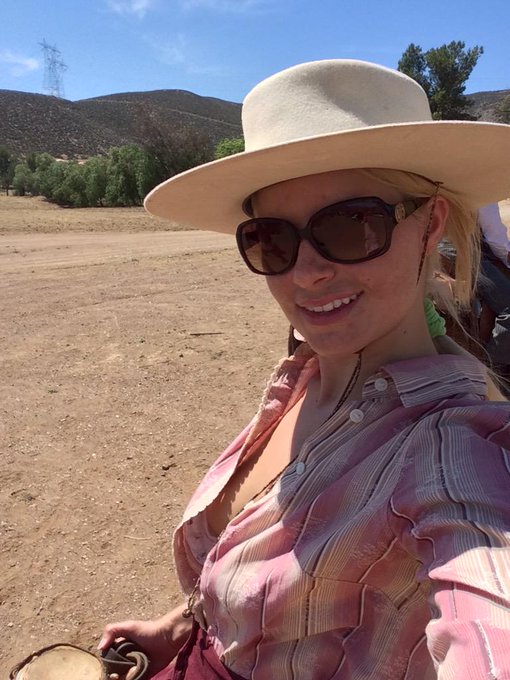 I had a blast today getting to know my horse &amp; brushing up on my riding skills for @StormyDaniels new<a href="/tag/wanted"class="tags"><span>#wanted</span></a>