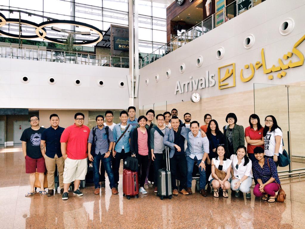 urtherevolution's tweet photo. We have arrived in Brunei! Please do keep the #RevoBrunei2015 Team in prayer. We start off with #RevoPARTY tonight! http://t.co/m915jxba56