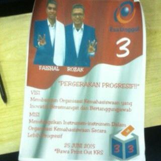 Kamis, 25 Jun 2015 coblos no 3 sebagai Presiden Mahasiswa UEU dgn persyaratan membawa print out KRS. Thank you ;;)