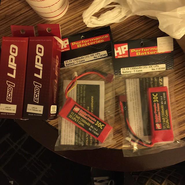 the_RealVegas's tweet image. RP @ronin_usagi68 - Today's haul, much needed restock lipos. #Echo1#11.1v15c#HobbyPeople#11.1v30c#30c!#Wwwwwwwhhhhh…