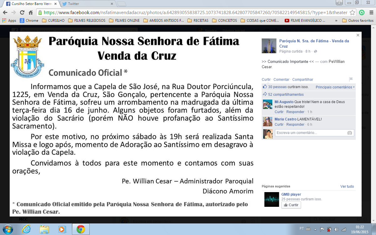 Dizer mais o que?