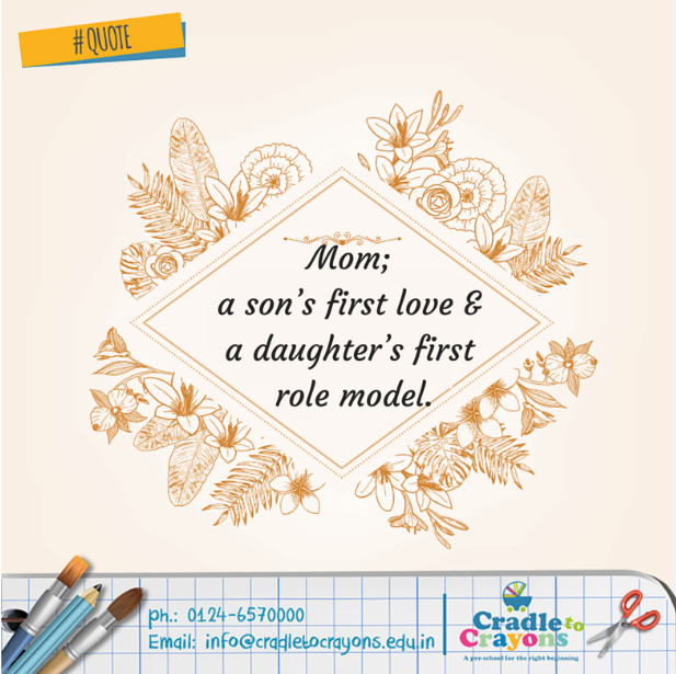cradletocrayons's tweet photo. #Quote She is everything for us, our first love, our first #rolemodel and the best #guide. http://t.co/TwuviTAub1