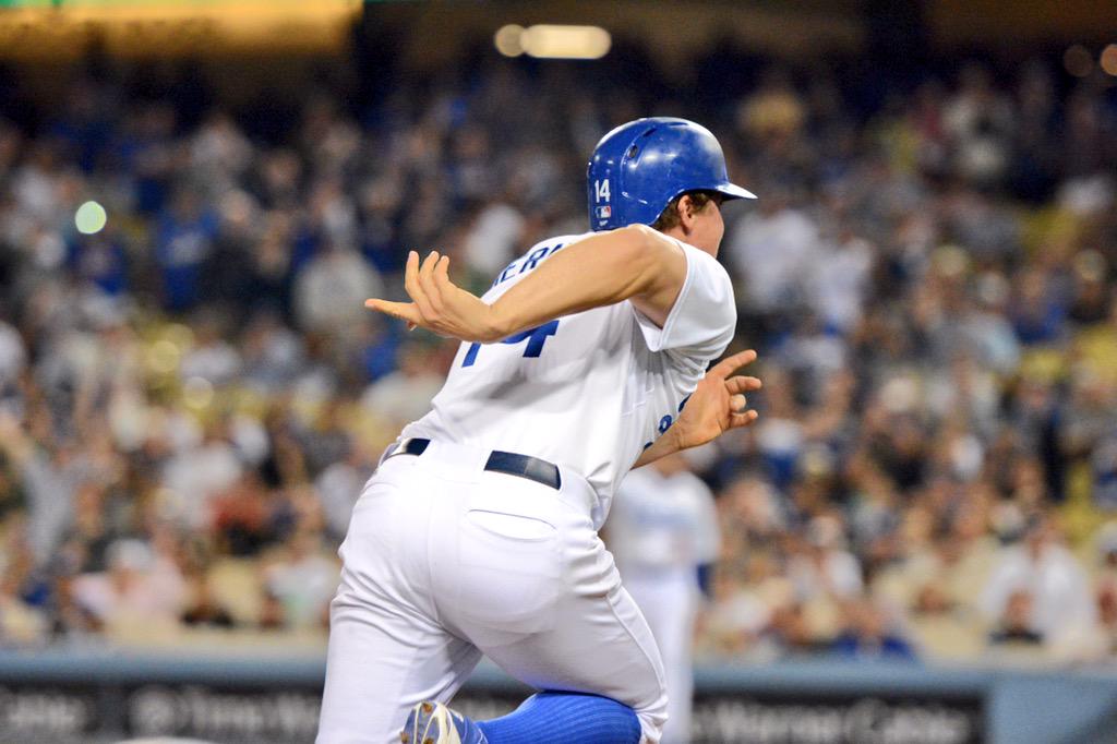 Dodgers's tweet image. #WALKOFF BALK!