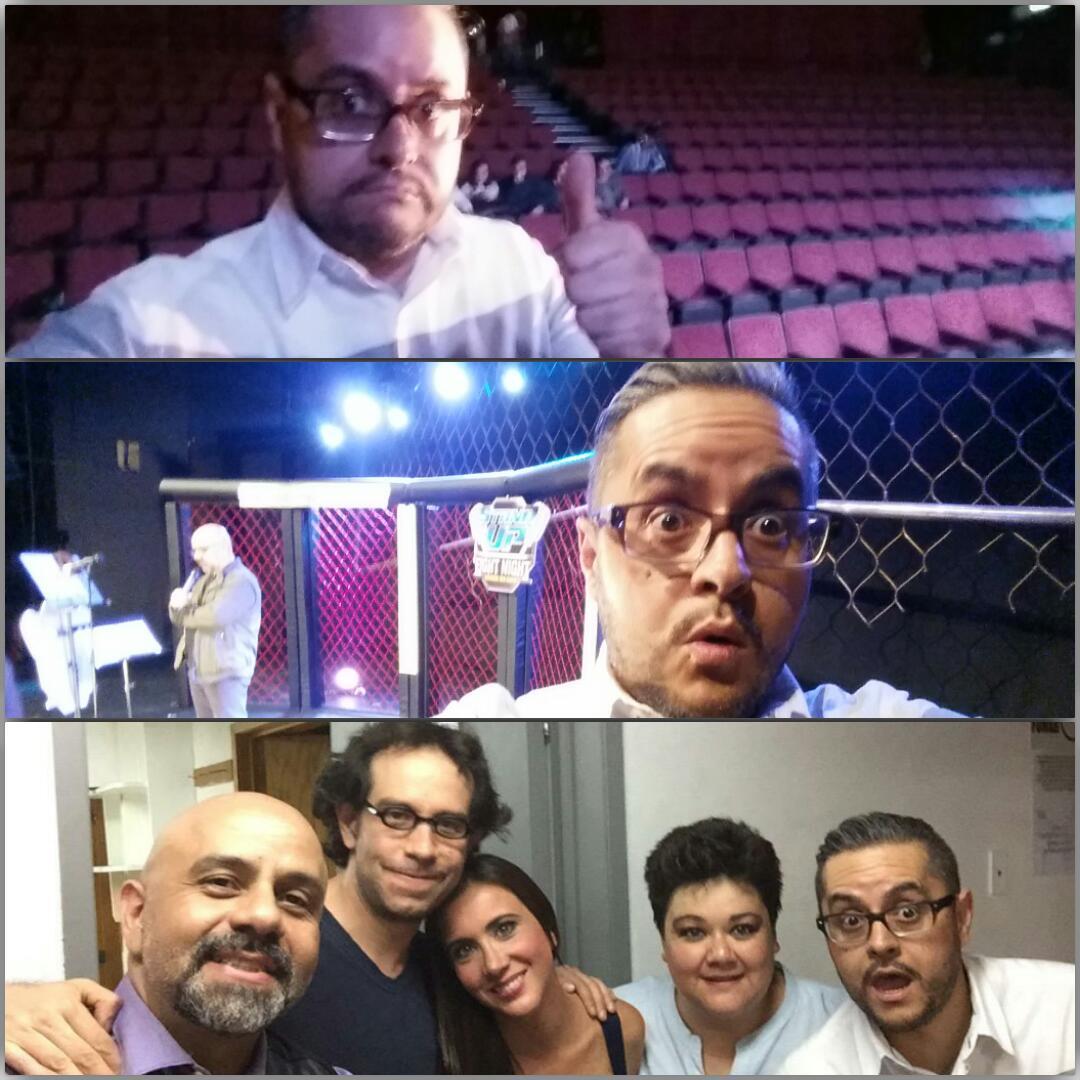 elmanoloide's tweet photo. Gran experiencia comprtir escenario con los buenazos @maujalife @Mariazelzel @ElClayos @jacky_rojo #StandUpFightNight http://t.co/livmfBCTjb