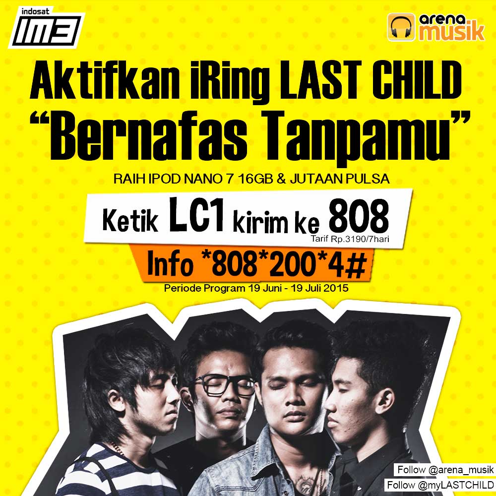 myLASTCHILD's tweet photo. Sambil nunggu buka, yg pake @indosatmania. Aktifin iring, ktk LC1 SMS ke 808. Dptin hadiah ipod &amp; jutaan pulsa! http://t.co/Ic9M6pzFOj