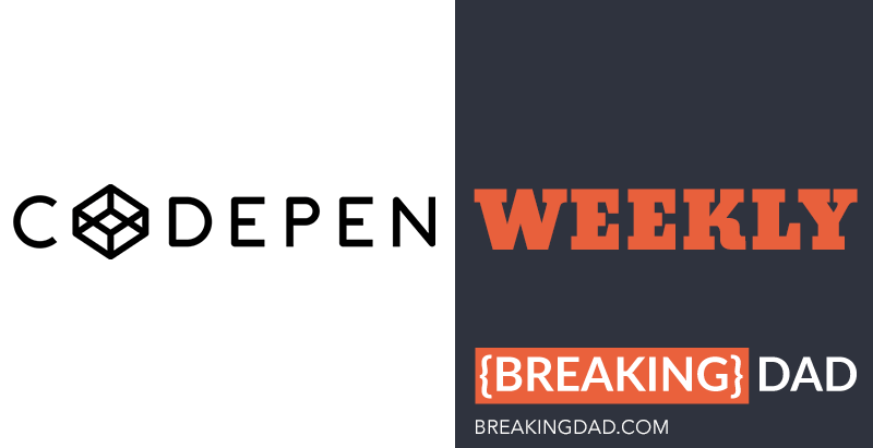 BreakingDadBlog's tweet image. CodePen Weekly is out! Check out my favorite pens of the week. breakingdad.com/codepen-weekly… #CodePen