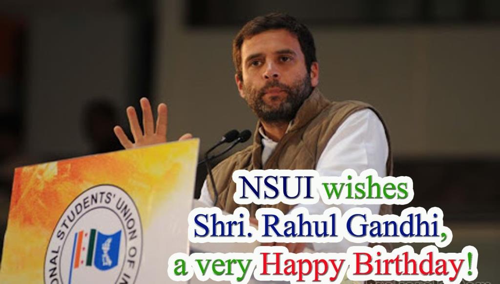 . wishes Shri Rahul Gandhi a very happy birthday!    